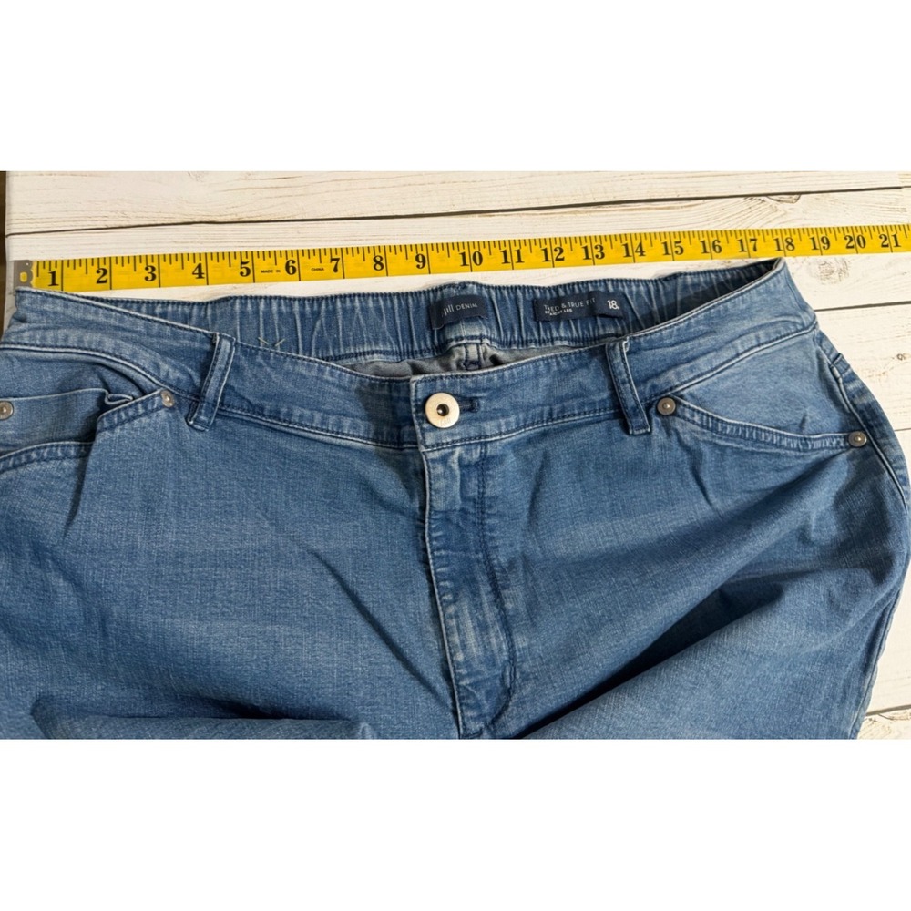 J‎ Jill Jeans Womens Tried & True Fit Straight Leg Med Wash Denim Sz 18 - Picture 4 of 10